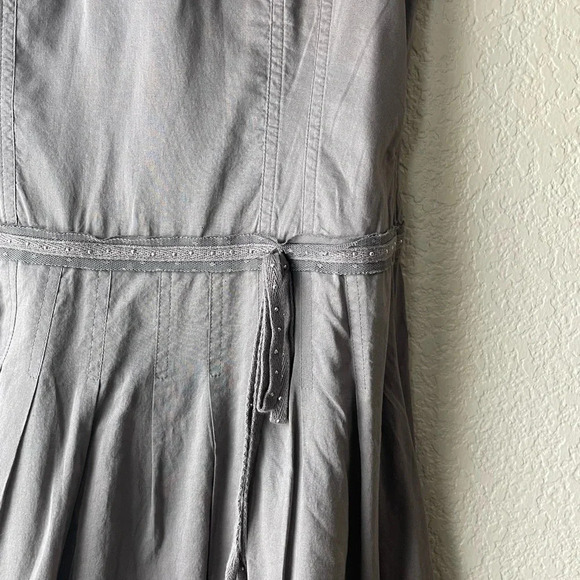Laurel Casual Cotton Taupe Gray Spring Summer Dress EUR 34 US 2 - Picture 4 of 8